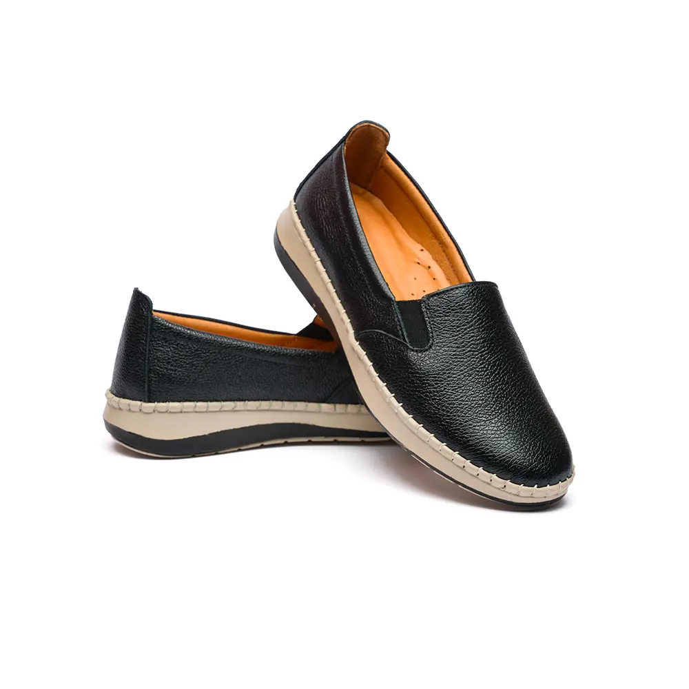 آنیس ساده تمام چرم (زرد)